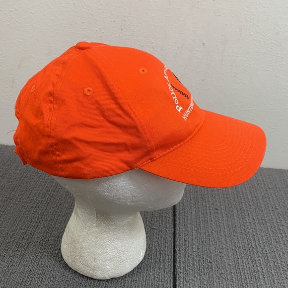 Police Athletic League Huntington Baseball Hat Unisex Adjustable Orange Cap - Picture 8 of 13